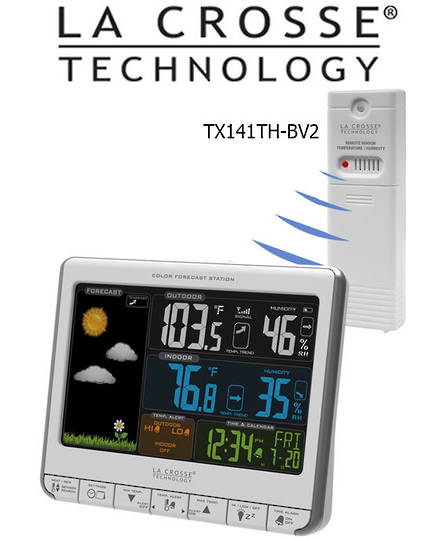 308-1412S La Crosse Forecast Station with USB Charging Port