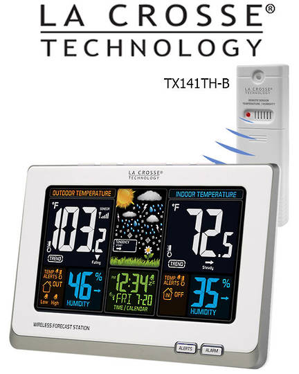 308-1414W La Crosse Wireless Colour Weather Station