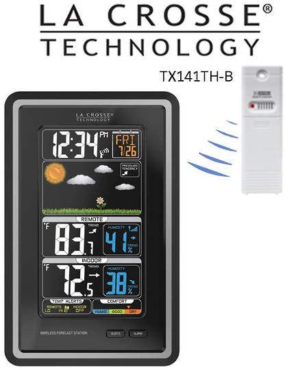 308-1425C La Crosse Forecast Colour Station with Temp Alerts