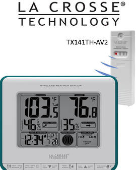 308-1711BL Lacrosse Station with Heat Index & Dew Point