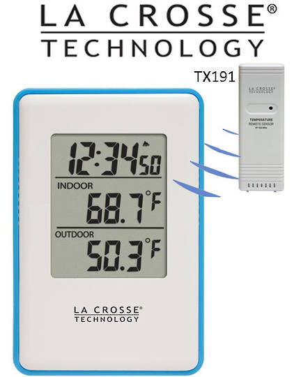 308-1910B La Crosse Indoor Outdoor Temperature Station