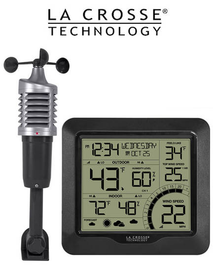 327-1417BW La Crosse Wind Speed Weather Station