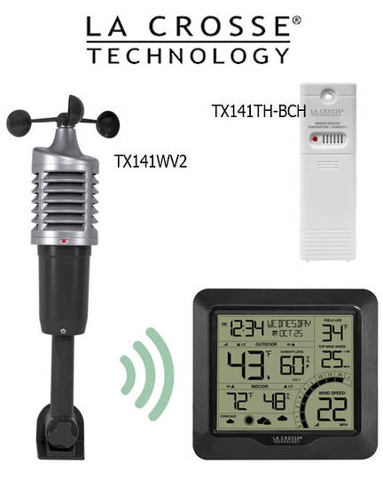 327-1417BW La Crosse Wind Speed Weather Station