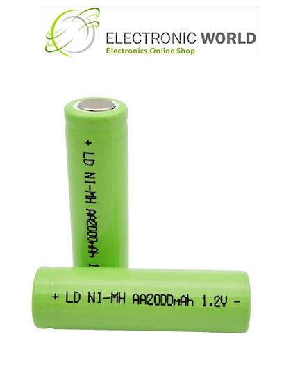 AA Size Flat Top Ni-MH Rechargeable Battery