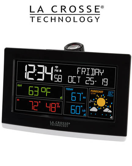 C82929 WiFi Projection Alarm Clock with AccuWeather