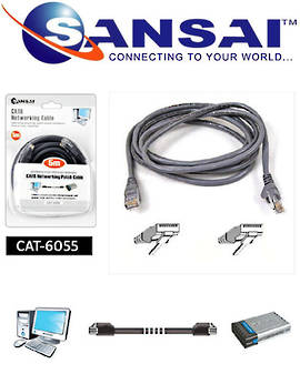 SANSAI Cat6 Network Cable 5m