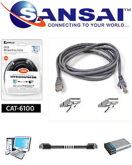 SANSAI Cat6 Network Cable 10m