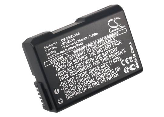 NIKON ENEL14A EN-EL14 Coolpix Camera Battery