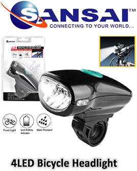 Bicycle Front LED White Light (Black)