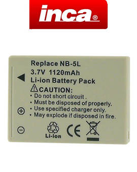 INCA CANON NB-5L NB5L Camera Battery