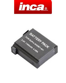 INCA GOPRO HERO 4 AHDBT401 Compatible Battery