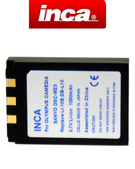 INCA OLYMPUS Li-10B Li-12B Sanyo DB-L10 Compatible Battery