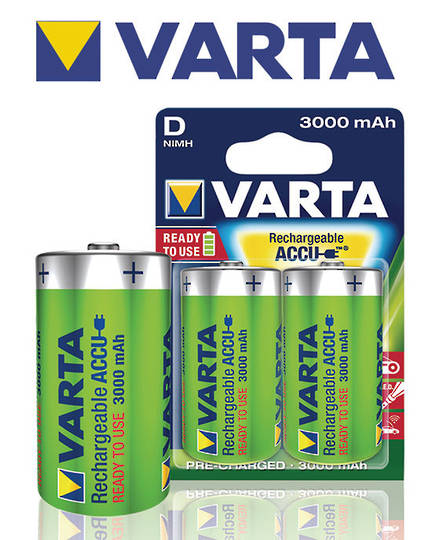 VARTA R2U Rechargeable Accu D 3000mAh