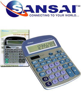 PHILEX 12 Digit Display Desktop Calculator