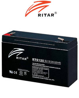 RITAR RT6120 6V 12AH SLA battery