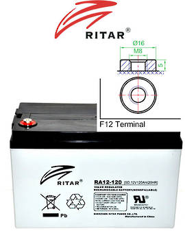 RITAR RA12-120S 12V 120AH SLA Battery