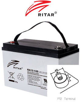 RITAR RA12-120SD 12V 120AH Deep Cycle SLA Battery