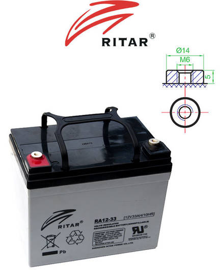 RITAR RA12-33 12V 33AH SLA battery