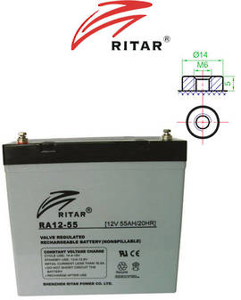 RITAR RA12-55 12V 55AH SLA battery