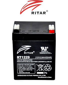 RITAR RT1229 12V 2.9AH SLA battery
