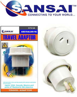 SANSAI Travel Adaptor for NZ/AUS to Japan USA Canada China