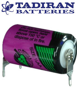Tadiran TL-5902 (TP) 1/2AA 3.6V Lithium with 3-Pin (D-7mm S+)