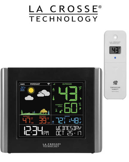 V10-TH WIFI Colour LCD Weather Station