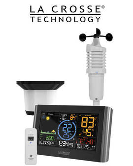 V22-WRTH La Crosse WIFI Wind Speed Rain Colour Weather Station