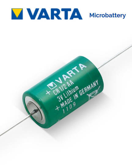 VARTA CR1/2AA Lithium Battery with Axial Lead