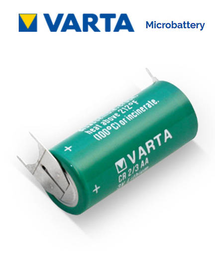 VARTA CR2/3AA Lithium Battery with 3-Pin D+10mm