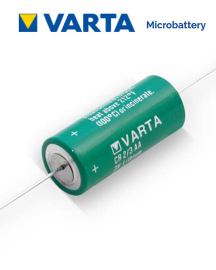 VARTA CR2/3AA Lithium Battery with Axial Lead