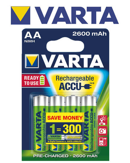 VARTA R2U Rechargeable Accu AA 2600mAh