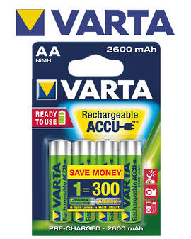 VARTA R2U Rechargeable Accu AA 2600mAh
