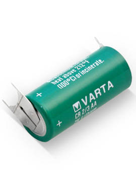 Varta CR2/3AA Lithium Battery with 3-Pin (D+10mm)