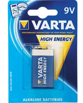 Varta High Energy 9V Alkaline 1Pack