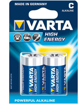 Varta C Size LR14 Alkaline Battery 2 Pack