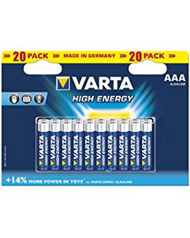 Varta High Energy AAA Alkaline 20 Pack