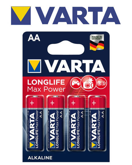 Varta Max AA Alkaline Battery 4 Pack