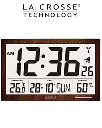 WS8007 La Crosse 36cm Large Display Wall Clock