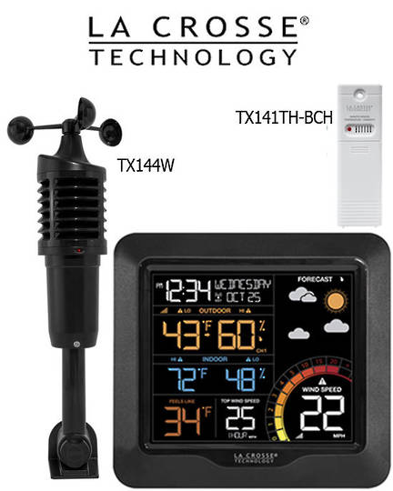 327-1417 La Crosse Prof Wind Speed Colour Station