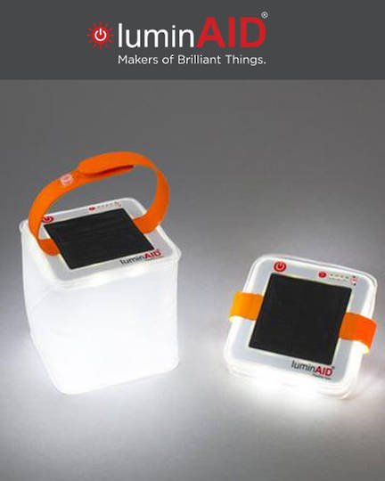 luminAID PackLite Halo Solar Inflatable Lantern