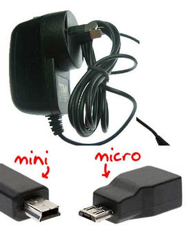 microUSB Wall Charger for Nokia, Motorola, Samsung and microUSB devices