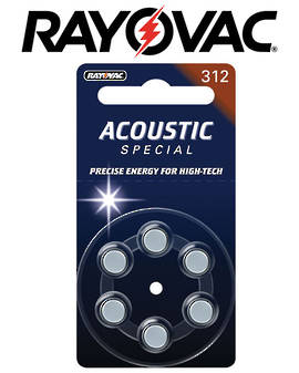 Rayovac Size 312 PR41 Hearing Aid Batteries