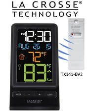 40 to 140 deg F 10 to 99 /% 0 to La Crosse 330-2315 Weather Station LCD Display
